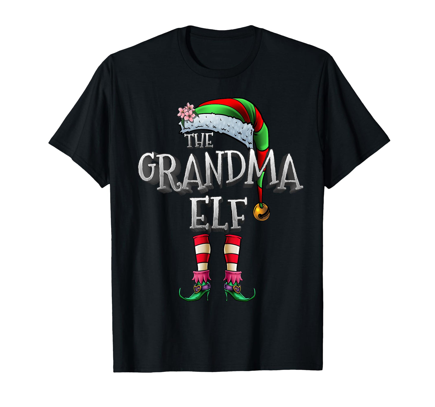 Grandma Elf Matching Family Funny Elf T-Shirt - Novelty Apparel Unisex - T-Shirt, Sweatshirt, Hoodie