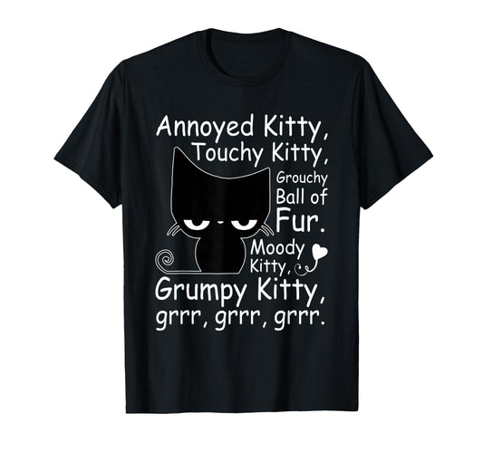 Angry Cat Kitten Lover Funny Attitude T-Shirt - Streetwear Style Men Women - T-Shirt, Sweatshirt, Hoodie