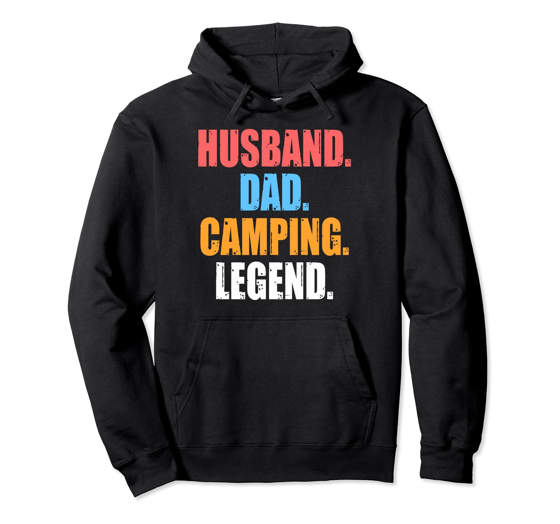 Husband Dad Camping Legend Camping Hoodie - Aesthetic Graphic Unisex - T-Shirt, Sweatshirt, Hoodie