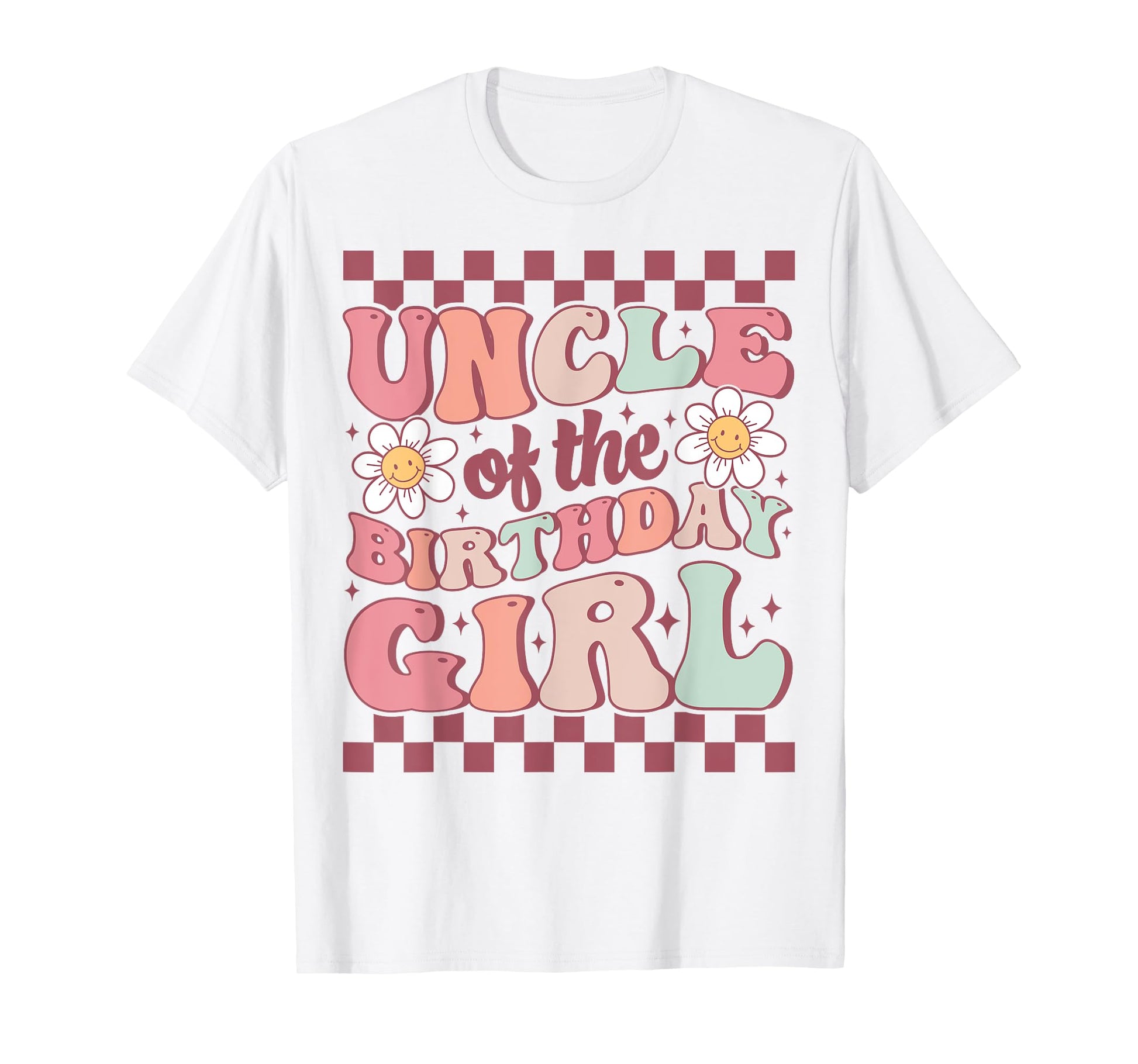 Uncle Birthday Family Groovy Birthday T-Shirt - Novelty Apparel Unisex - T-Shirt, Sweatshirt, Hoodie