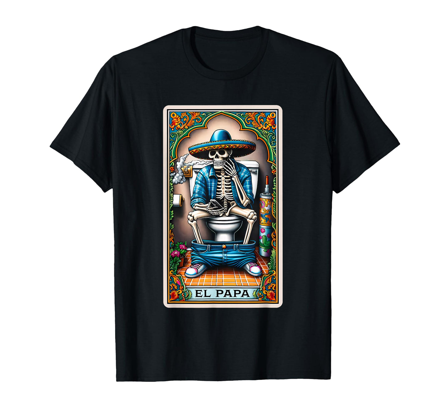 El Papa Latino Tarot Card Spanish Doing T-Shirt - Graphic Print Men Women - T-Shirt, Sweatshirt, Hoodie