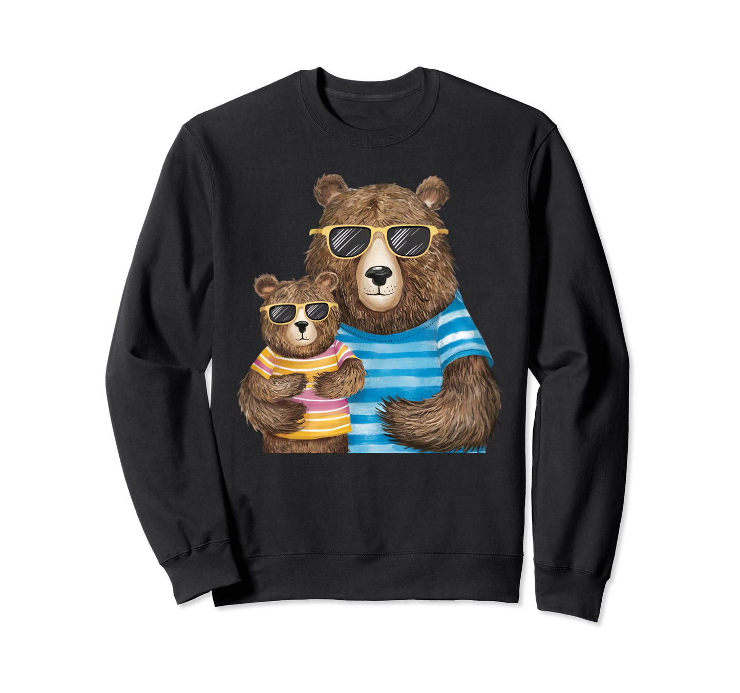 Papa Bear Father And Son Fathers Day Sweatshirt - Unique Graphic Men Women - T-Shirt, Sweatshirt, Hoodie
