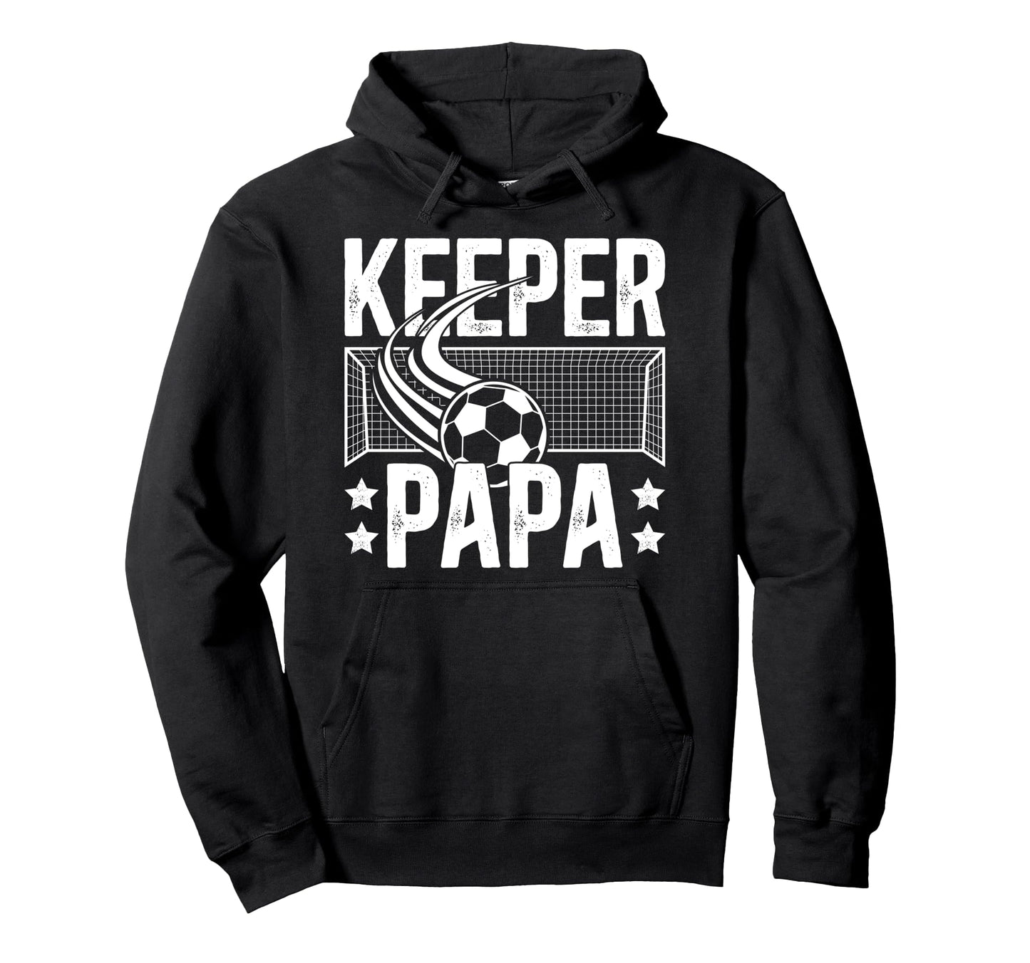 Soccer Keeper Papa Soccer Goalie Papa Hoodie - Custom Art Print for Adults - T-Shirt, Sweatshirt, Hoodie