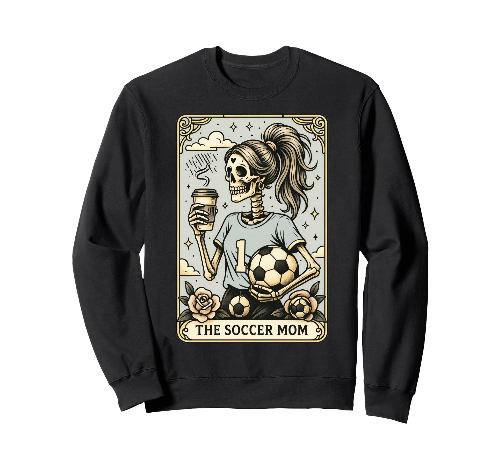 Soccer Mom Tarot Card Halloween Sweatshirt - Casual Everyday Wear Unisex - T-Shirt, Sweatshirt, Hoodie