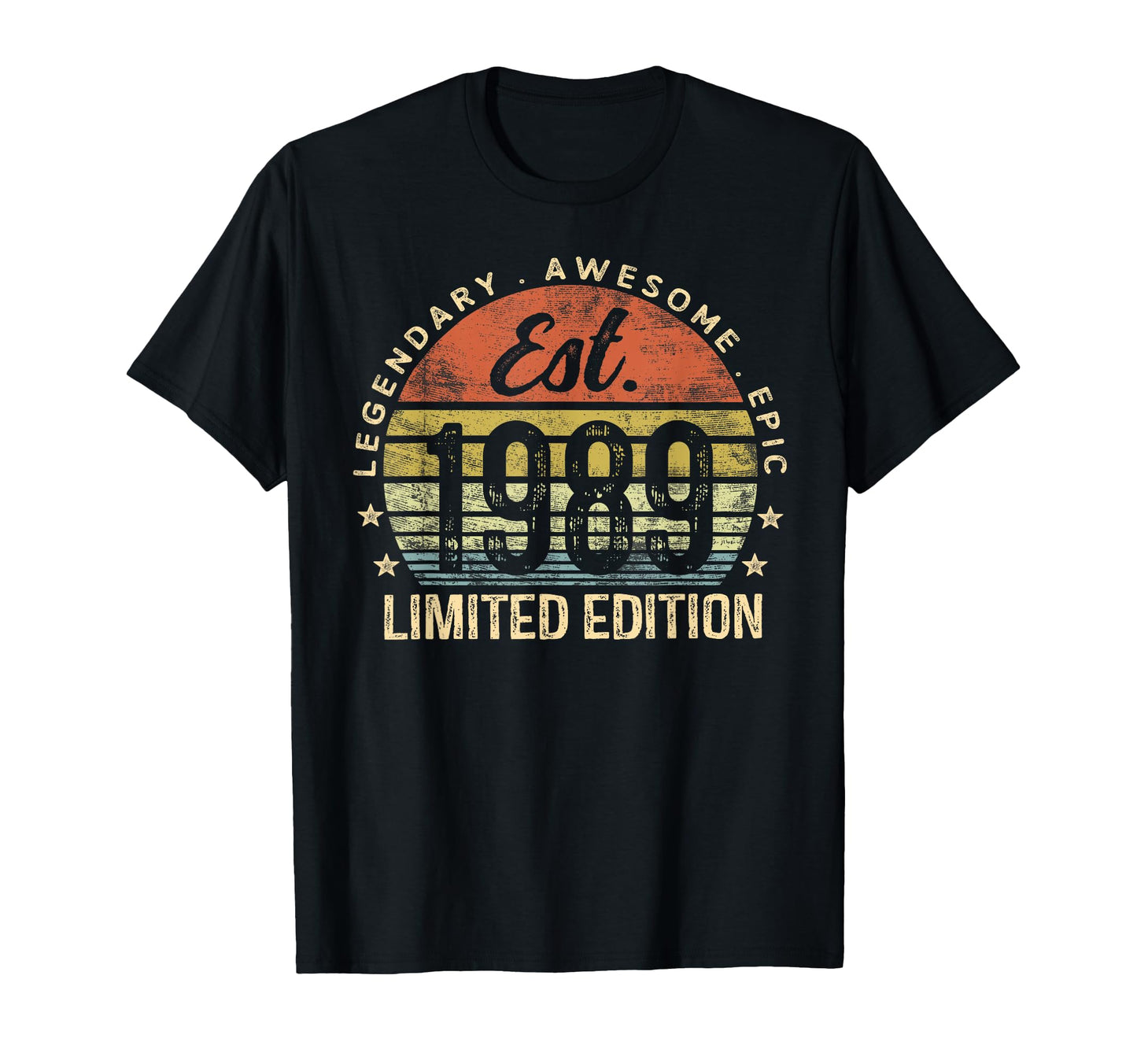 Est 1989 37Th Birthday 37 Year Old T-Shirt - Custom Art Print Men Women - T-Shirt, Sweatshirt, Hoodie