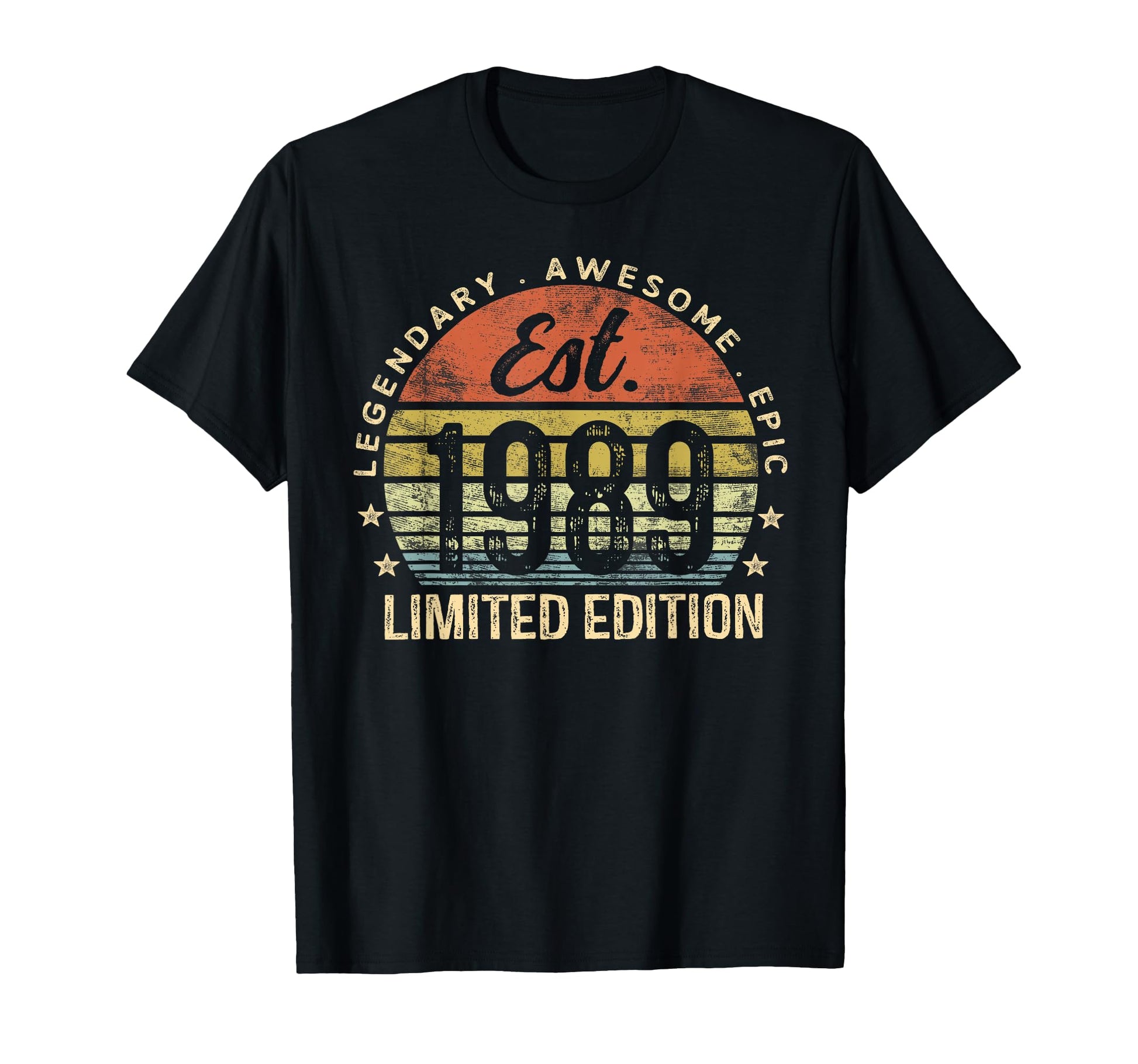 Est 1989 37Th Birthday 37 Year Old T-Shirt - Custom Art Print Men Women - T-Shirt, Sweatshirt, Hoodie