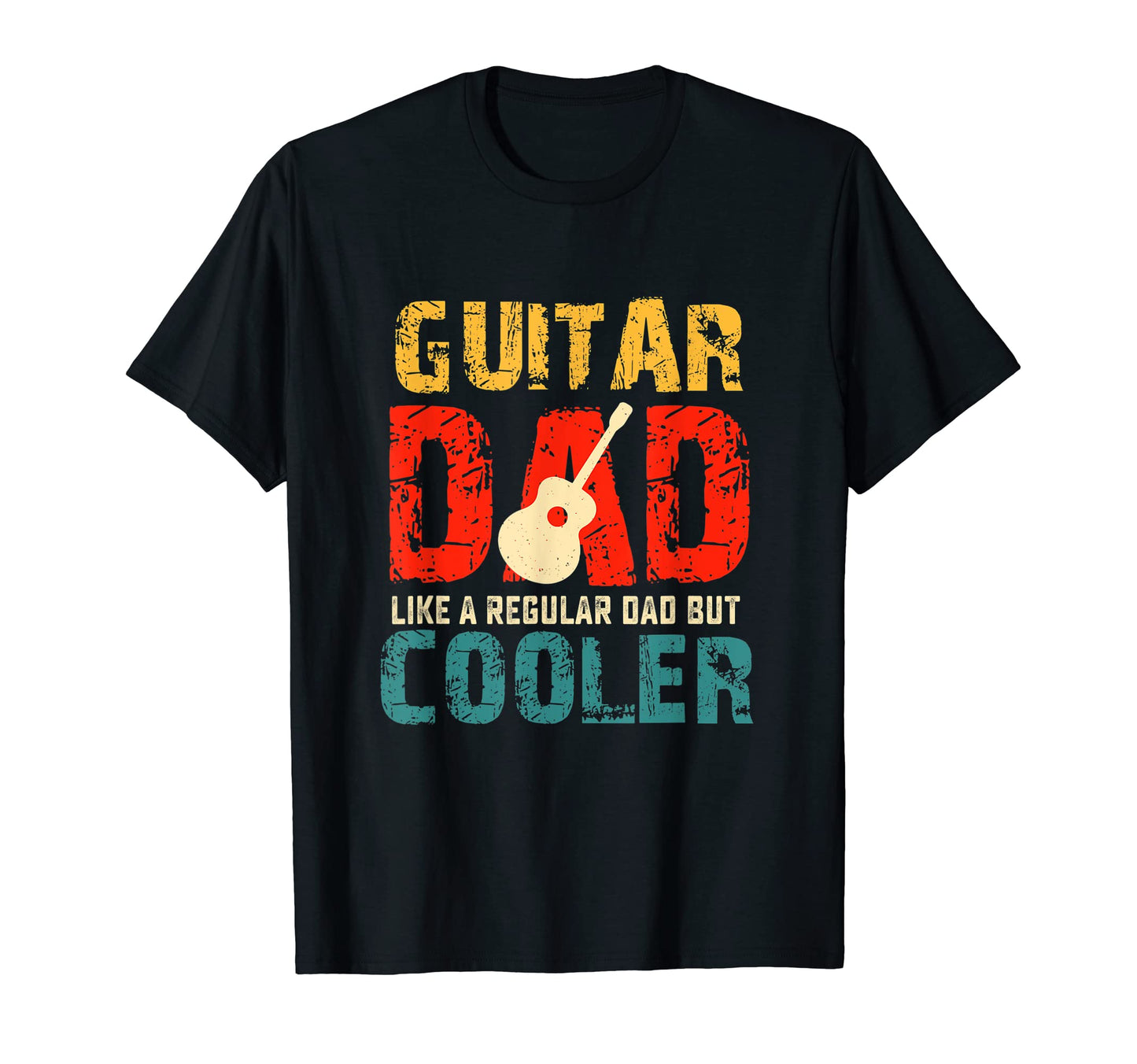 Guitar Fathers Day Dad Gift Musician T-Shirt - Minimalist Print Men Women - T-Shirt, Sweatshirt, Hoodie