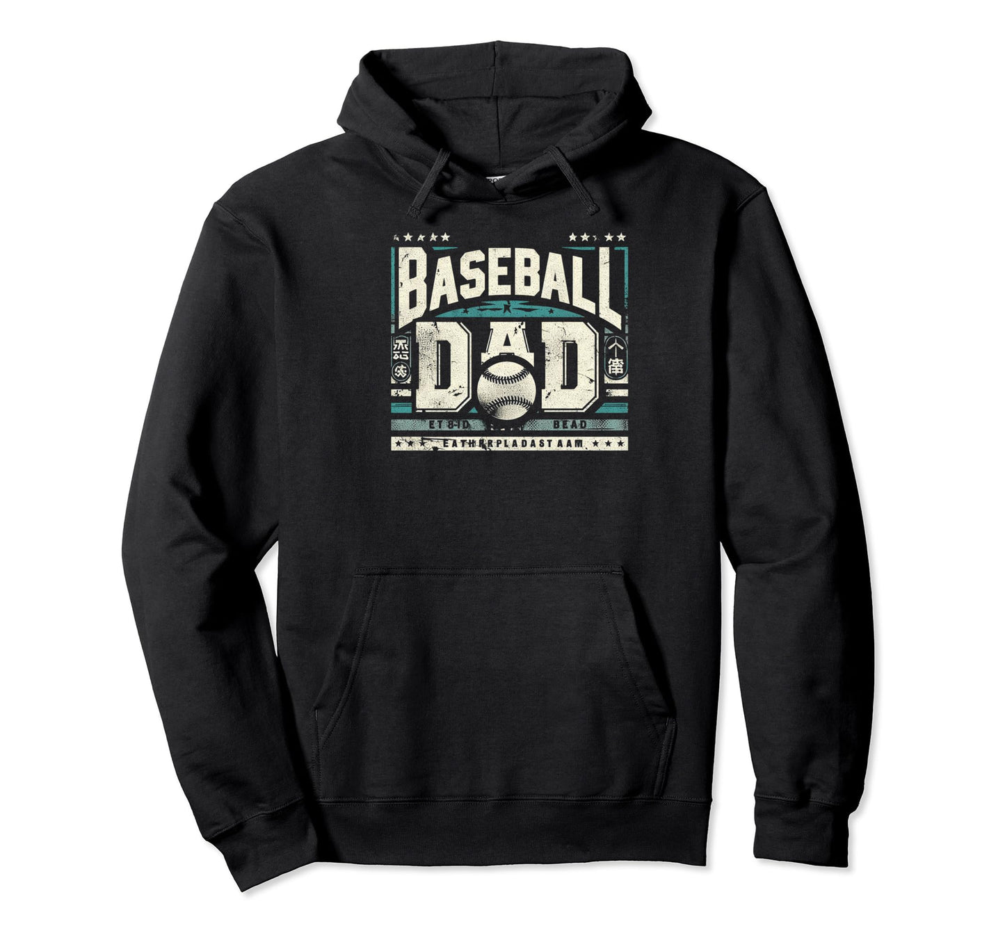 Baseball Dad Fathers Day Hoodie - Unique Graphic for Adults - T-Shirt, Sweatshirt, Hoodie