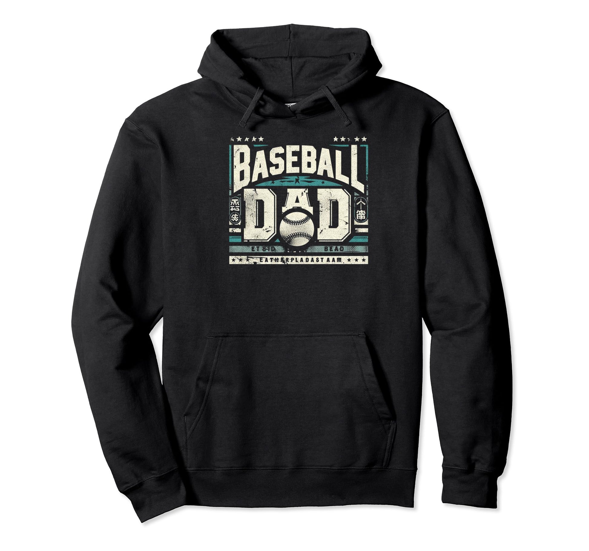 Baseball Dad Fathers Day Hoodie - Unique Graphic for Adults - T-Shirt, Sweatshirt, Hoodie