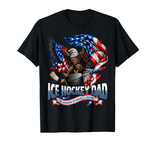 American Flag Patriotic Usa Ice Hockey T-Shirt - Streetwear Style Unisex - T-Shirt, Sweatshirt, Hoodie