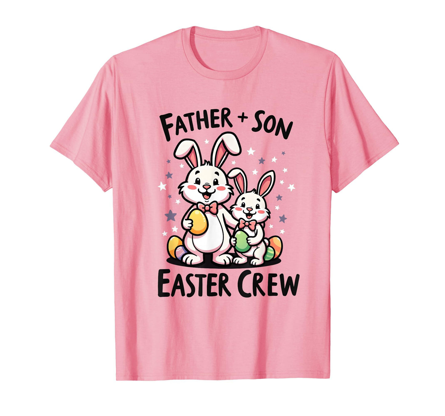 Father Son Easter Crew Matching Dad T-Shirt - Minimalist Print for Adults - T-Shirt, Sweatshirt, Hoodie