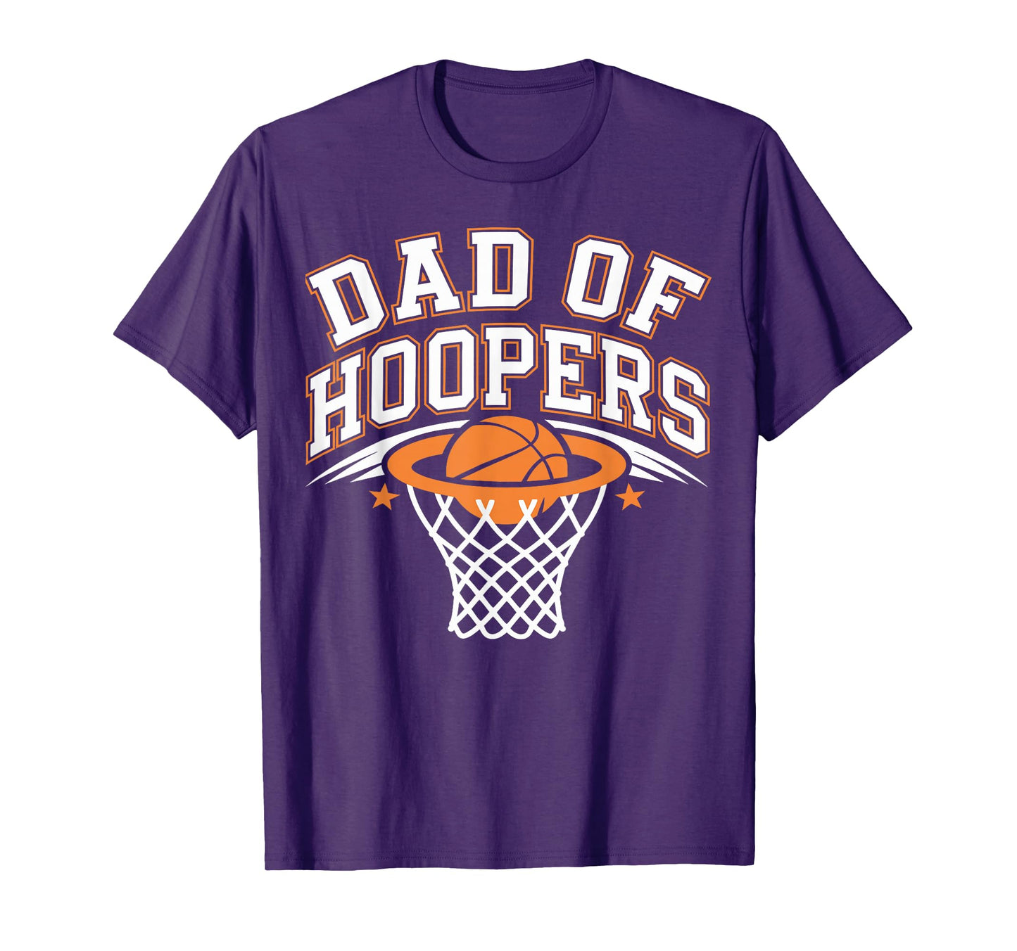 Dad Hoopers Basketball Game Proud T-Shirt - Casual Everyday Wear Unisex - T-Shirt, Sweatshirt, Hoodie