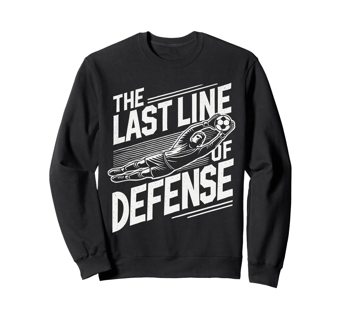Funny Teens Soccer Goalie Art Soccer Sweatshirt - Minimalist Print Unisex - T-Shirt, Sweatshirt, Hoodie