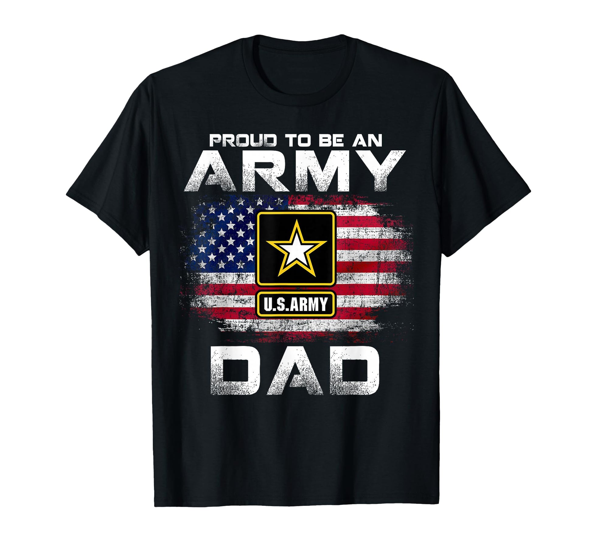 Proud To Be Army Dad American Flag Gift T-Shirt - Unique Graphic Men Women - T-Shirt, Sweatshirt, Hoodie