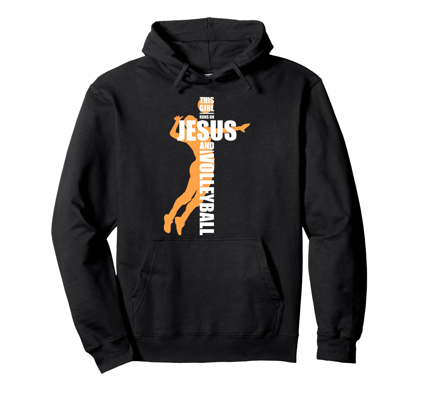 This Runs Jesus And Volleyball Hoodie - Novelty Apparel Men Women - T-Shirt, Sweatshirt, Hoodie