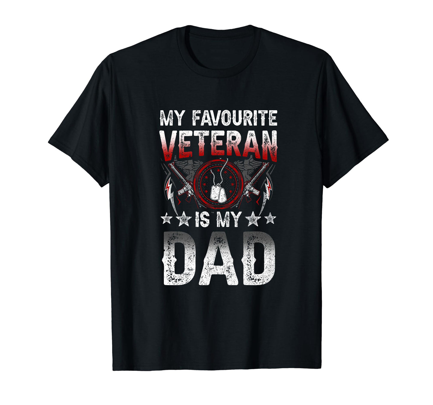 My Favourite Veteran Is My Dad T-Shirt - Aesthetic Graphic for Adults - T-Shirt, Sweatshirt, Hoodie