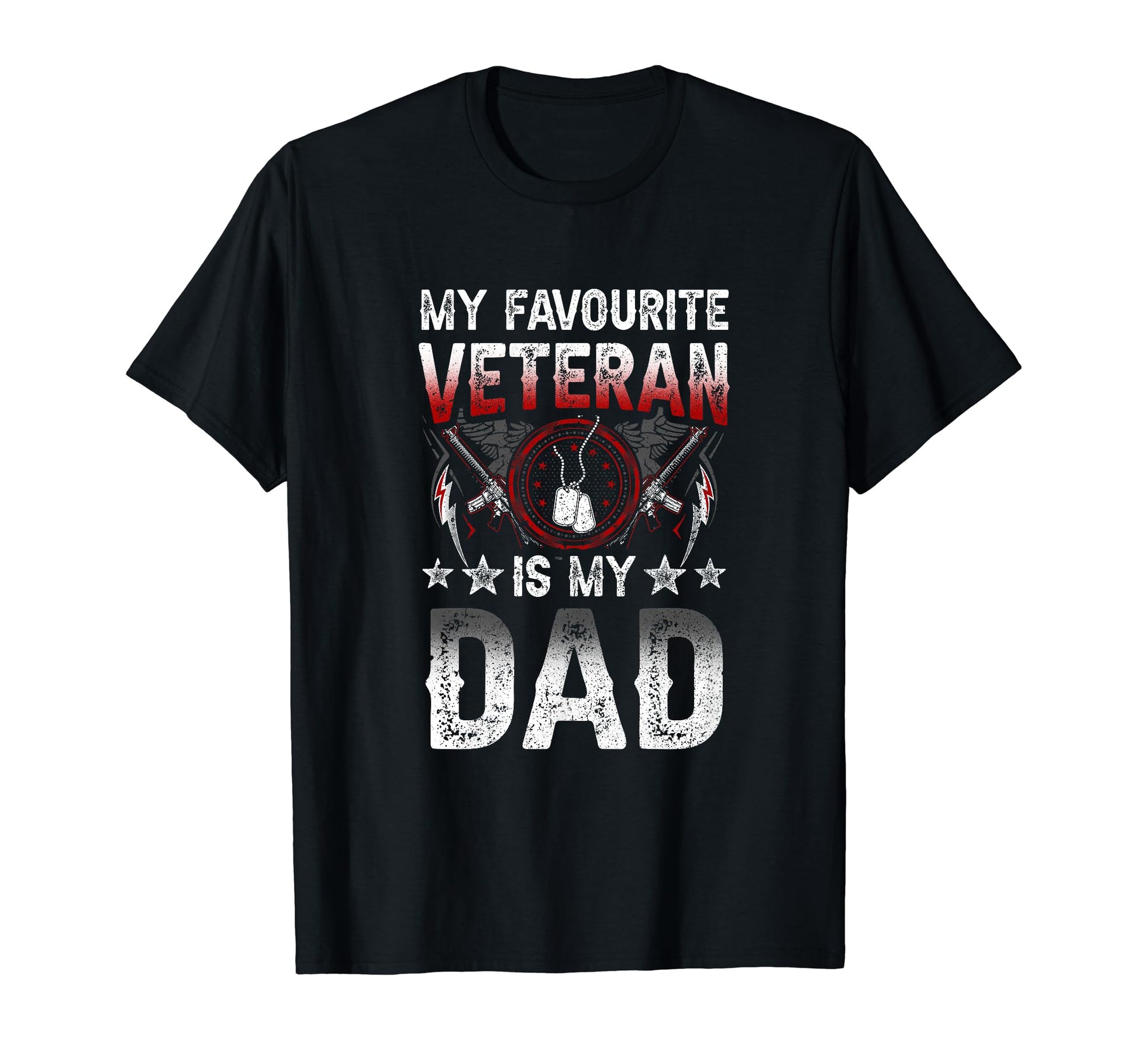 My Favourite Veteran Is My Dad T-Shirt - Aesthetic Graphic for Adults - T-Shirt, Sweatshirt, Hoodie