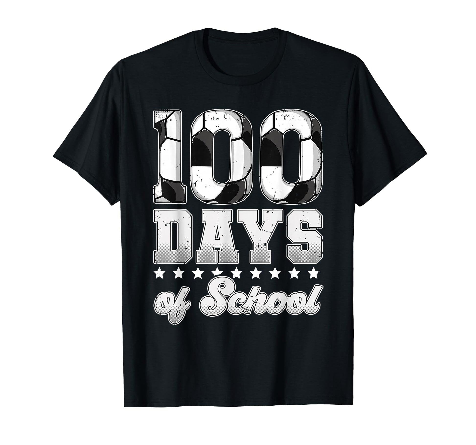 100 Days School Soccer T-Shirt - Casual Everyday Wear for Adults - T-Shirt, Sweatshirt, Hoodie