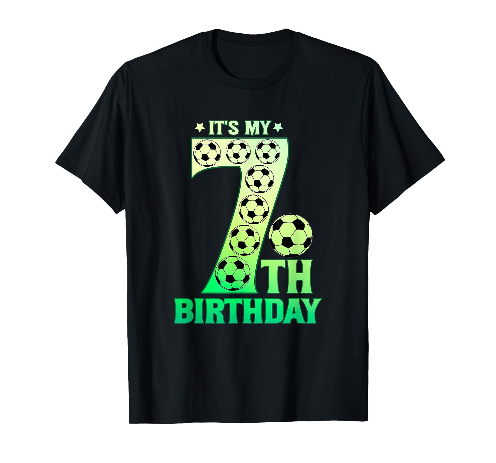 Its My 7Th Birthday Soccer Ball T-Shirt - Streetwear Style Unisex - T-Shirt, Sweatshirt, Hoodie
