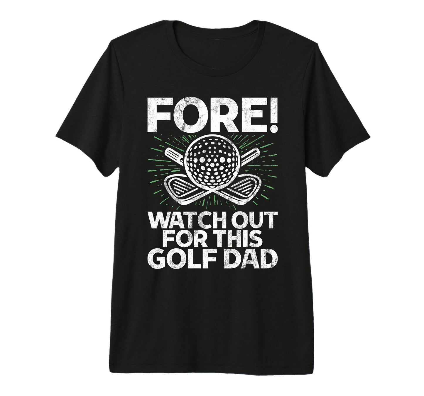 Golf Dad Tri Blend T-Shirt - Fun Novelty Design Unisex - T-Shirt, Sweatshirt, Hoodie