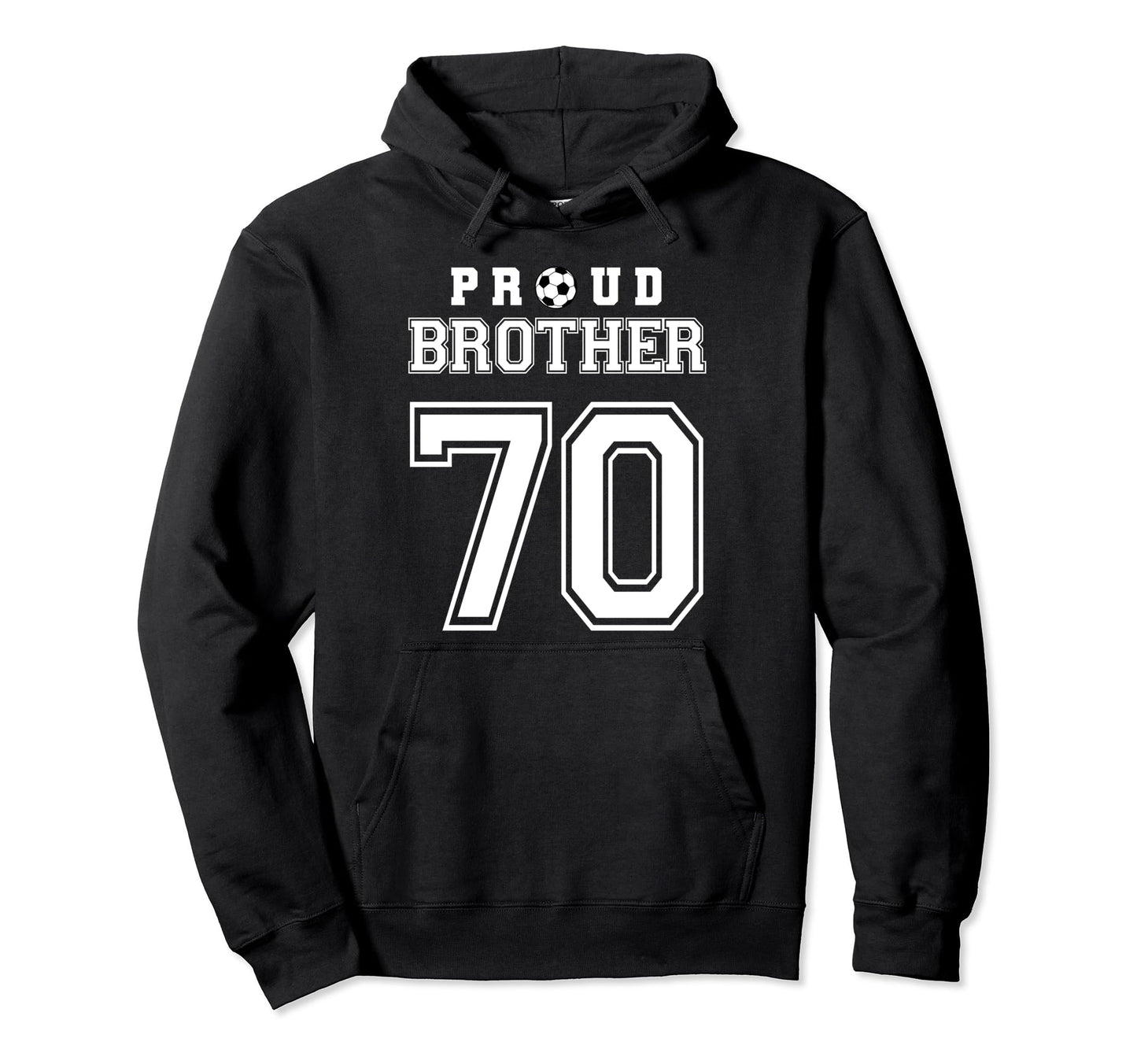 Number 70 Custom Proud Soccer Futbol Hoodie - Aesthetic Graphic Unisex - T-Shirt, Sweatshirt, Hoodie