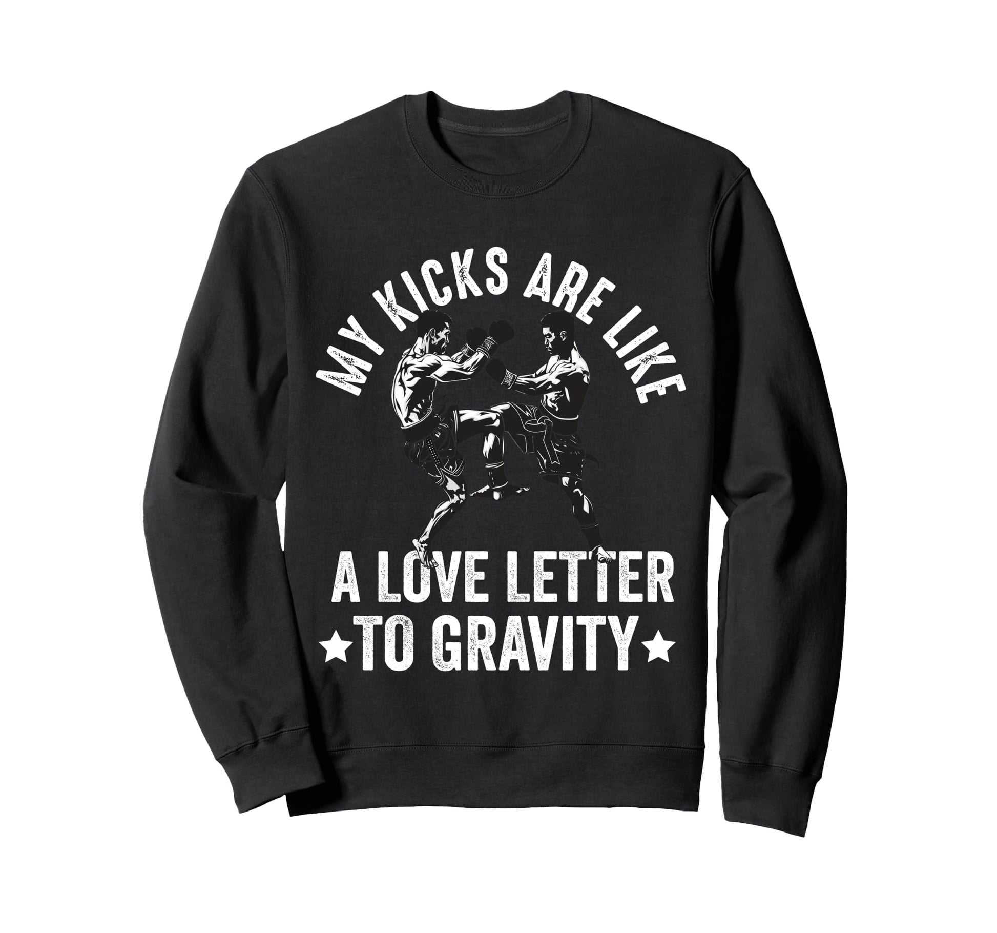 Muay Thai Fighter Dad Thai Sweatshirt - Minimalist Print Men Women - T-Shirt, Sweatshirt, Hoodie