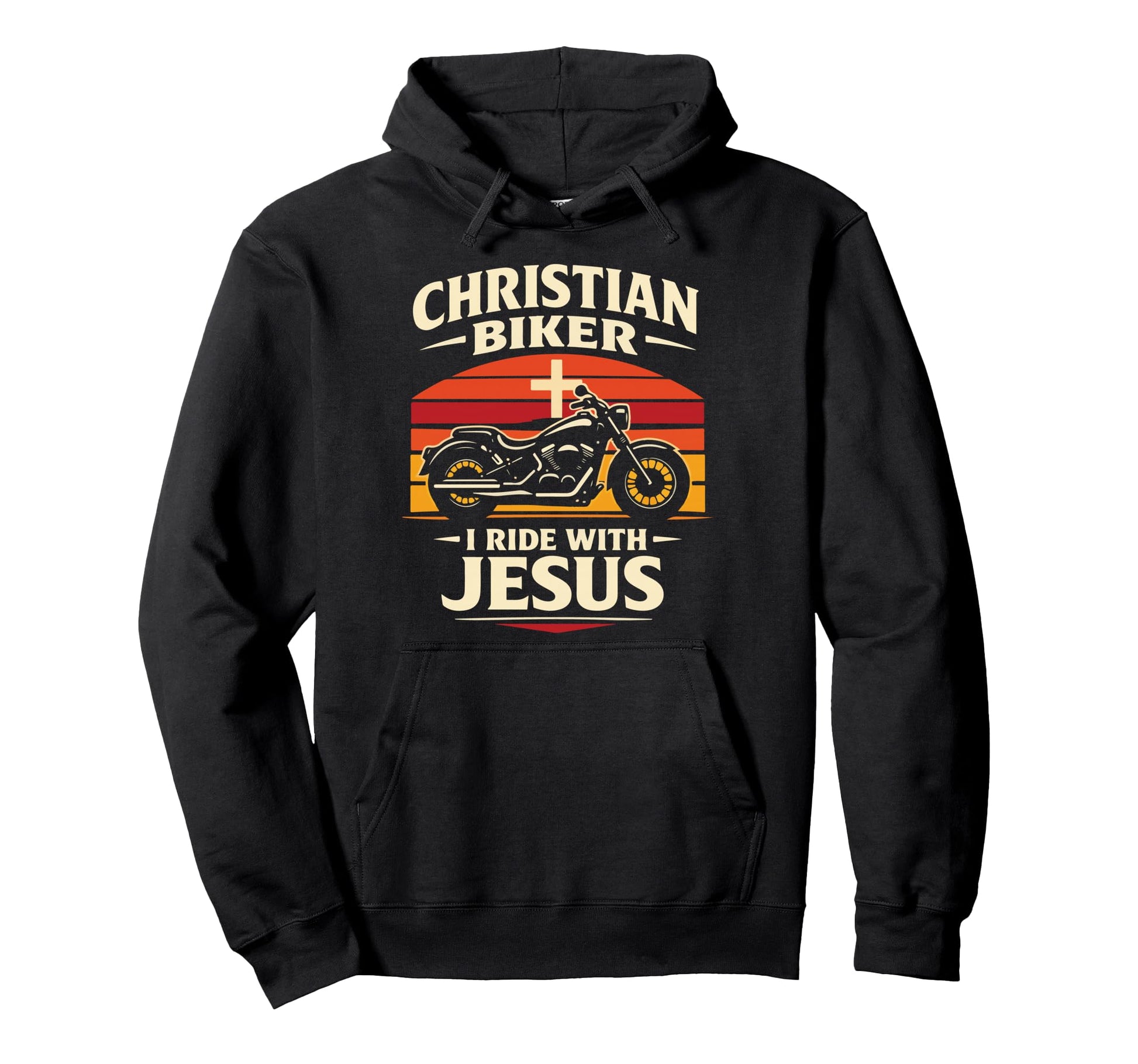 Christian Motorcycle Biker Christian Hoodie - Custom Art Print Unisex - T-Shirt, Sweatshirt, Hoodie