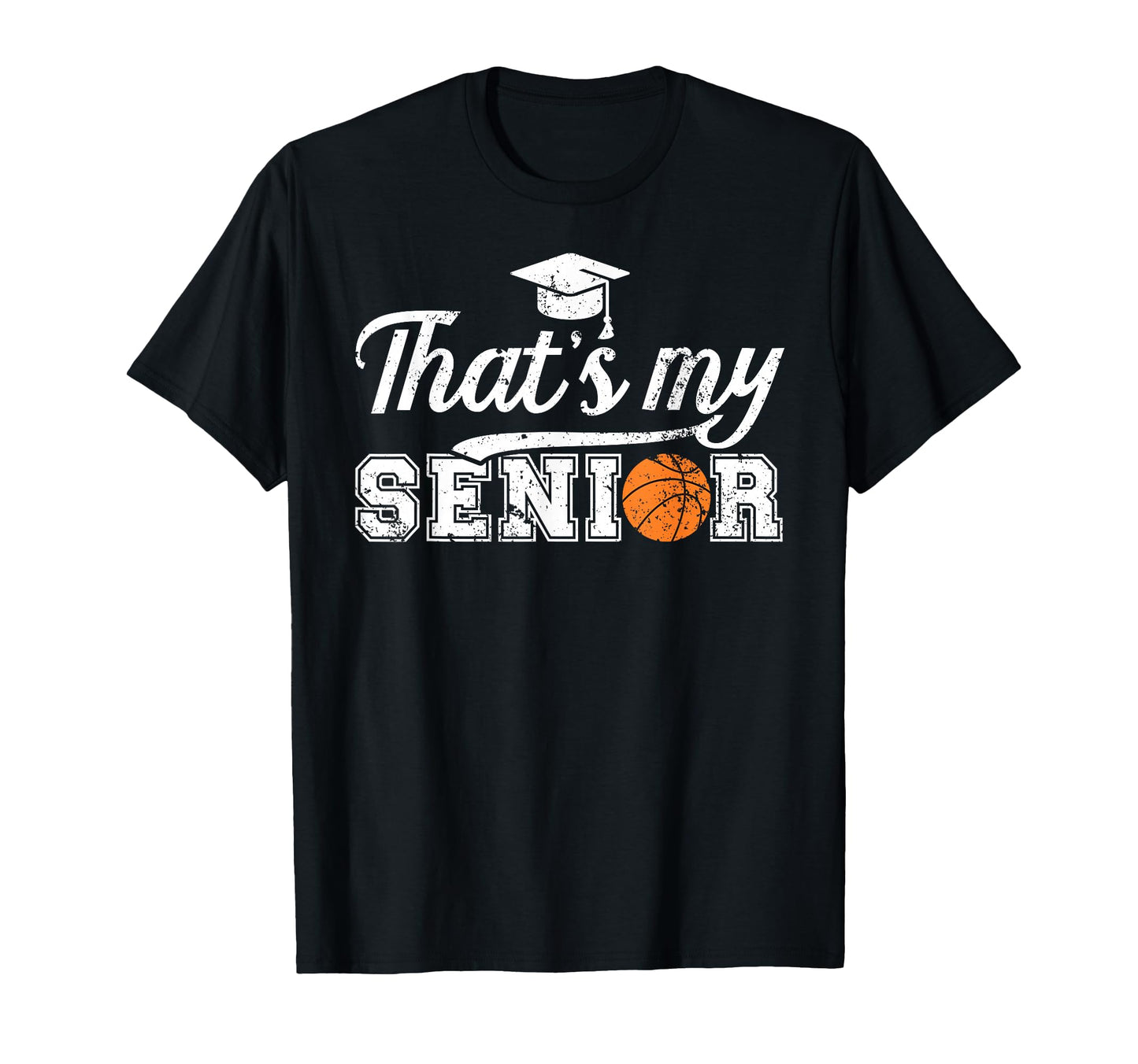 Proud Basketball Senior Dad Basketball T-Shirt - Minimalist Print Unisex - T-Shirt, Sweatshirt, Hoodie
