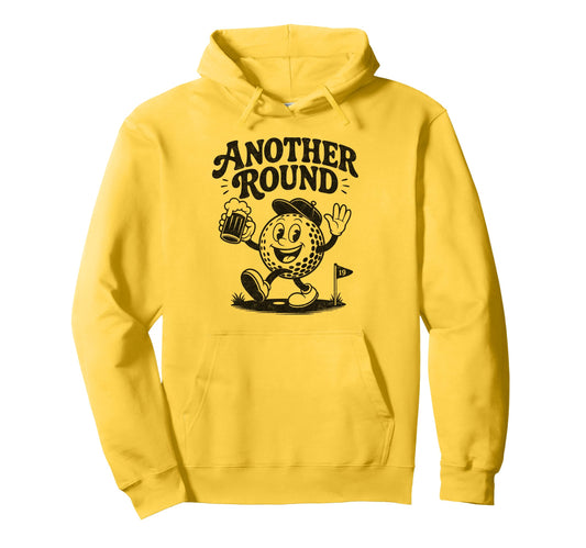 Another Round Funny Golf Drinking Hoodie - Aesthetic Graphic Unisex - T-Shirt, Sweatshirt, Hoodie