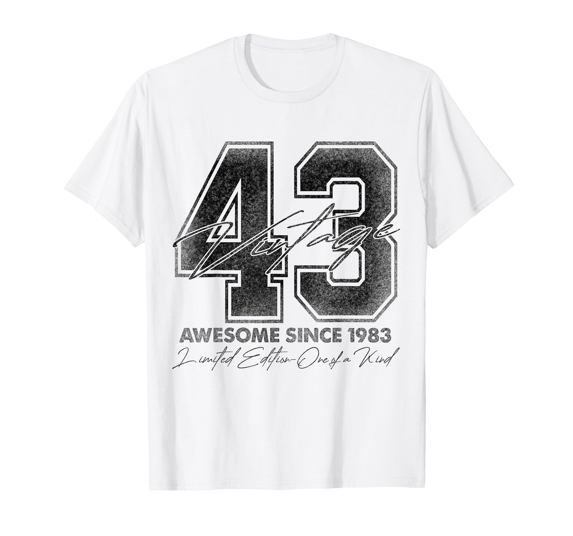 43 Year Old Gifts 1983 43Rd T-Shirt - Casual Everyday Wear Men Women - T-Shirt, Sweatshirt, Hoodie