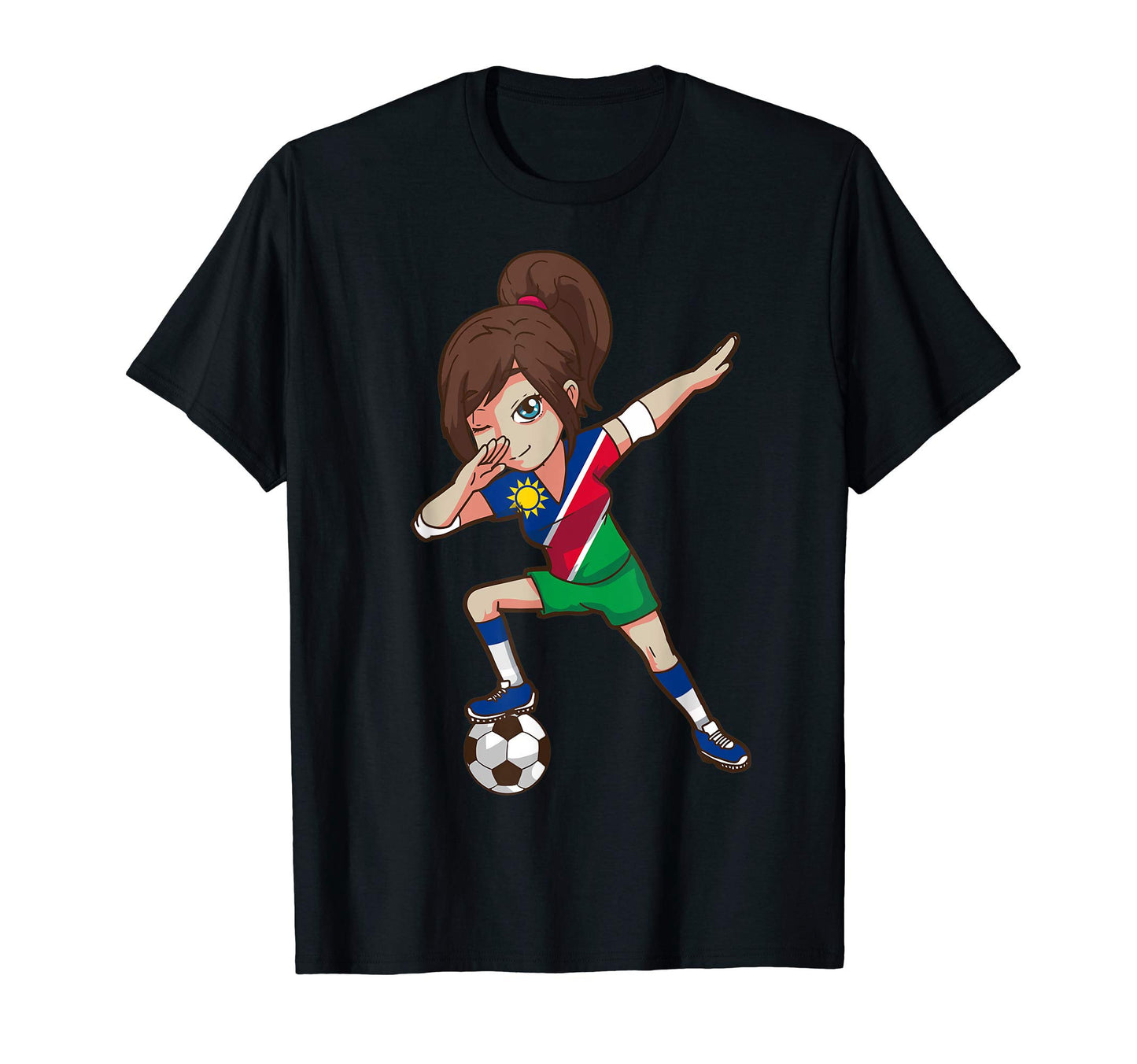 Soccer Fan Namibia Namibian Flag T-Shirt - Unique Graphic for Adults - T-Shirt, Sweatshirt, Hoodie