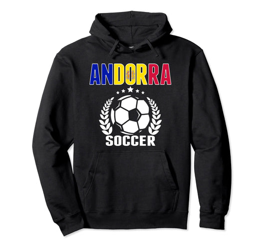 Andorra Soccer Fans Jersey Andorran Hoodie - Trendy Graphic Men Women - T-Shirt, Sweatshirt, Hoodie