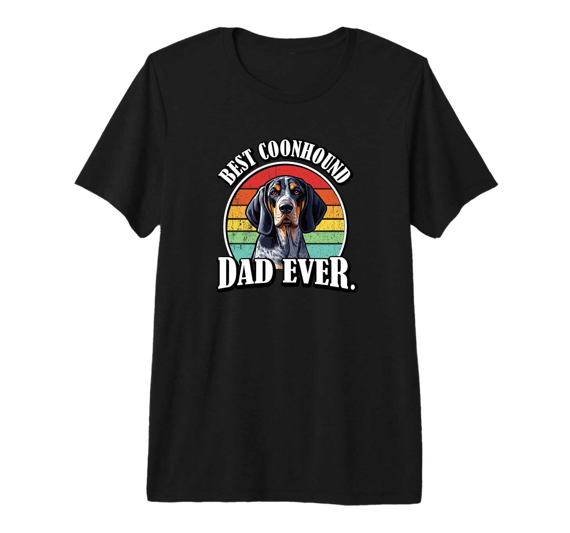 Funny Mens Best Dad Bluetick Coonhound T-Shirt - Graphic Print Men Women - T-Shirt, Sweatshirt, Hoodie
