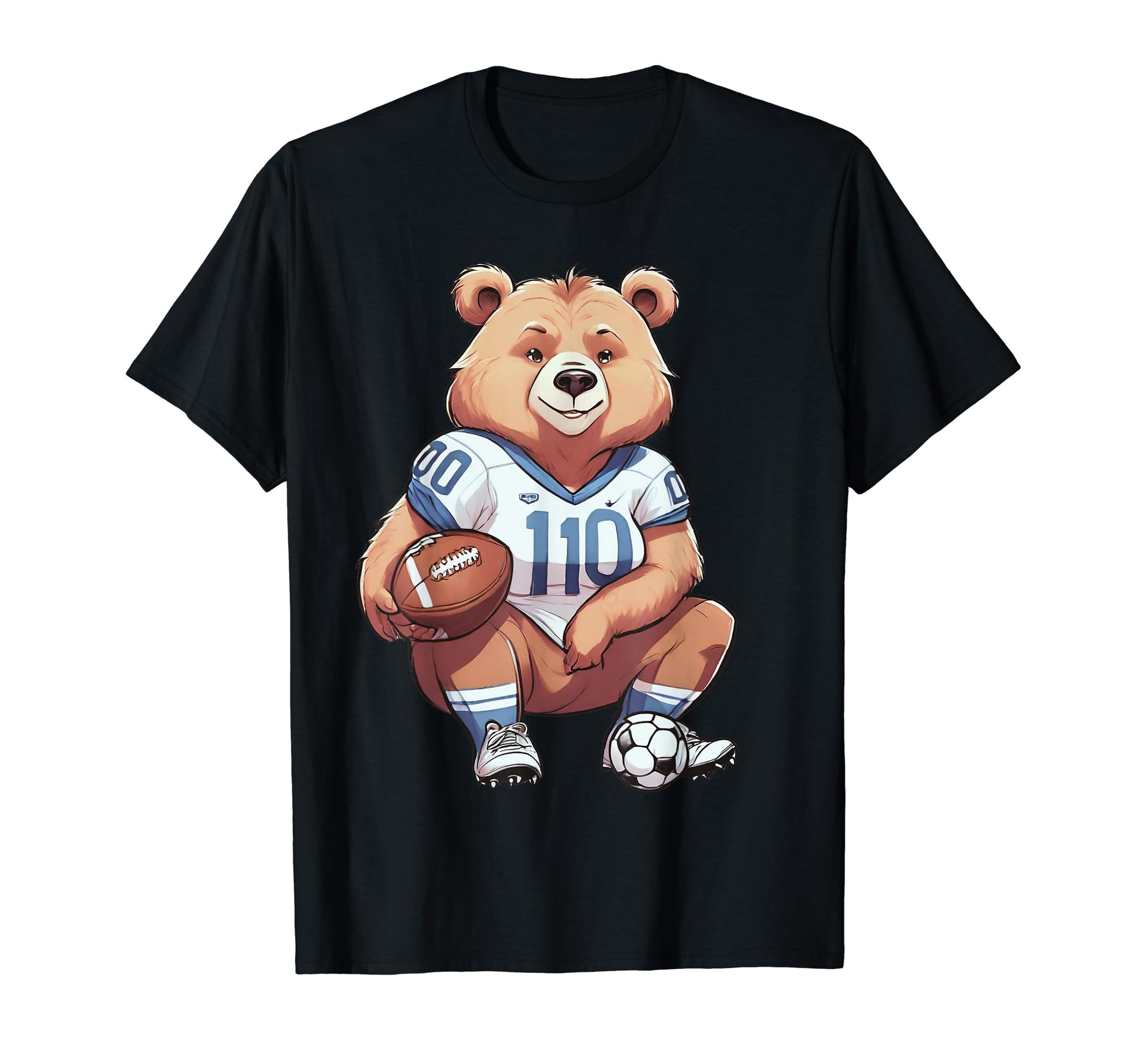 Funny Football Soccer Mom Bear Gift T-Shirt - Aesthetic Graphic for Adults - T-Shirt, Sweatshirt, Hoodie