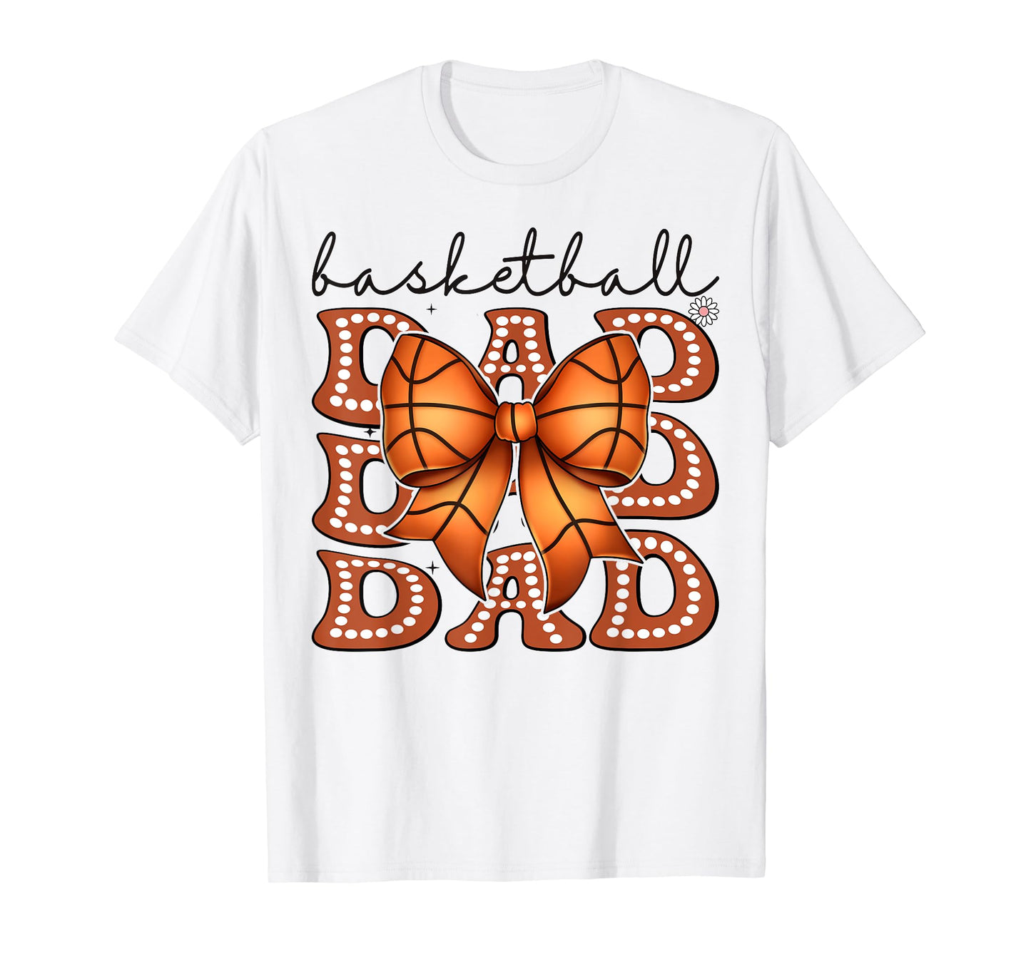 Basketball Dad Coquette Bow Game Day T-Shirt - Trendy Graphic Men Women - T-Shirt, Sweatshirt, Hoodie