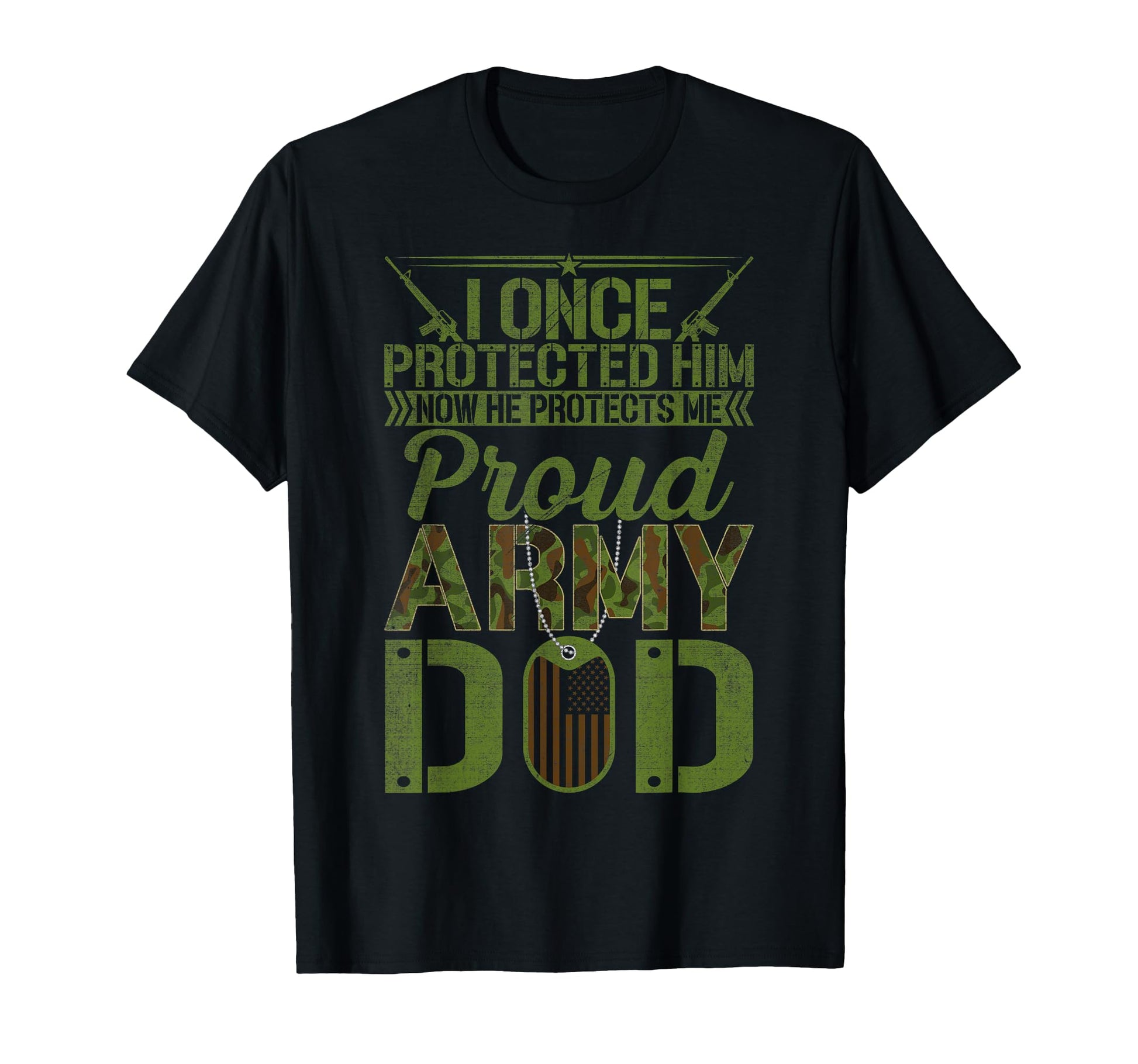I Once Protected Him Now He Protects T-Shirt - Novelty Apparel Unisex - T-Shirt, Sweatshirt, Hoodie