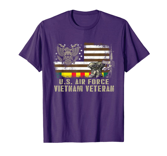 American Flag Proud U S Air Force T-Shirt - Aesthetic Graphic Unisex - T-Shirt, Sweatshirt, Hoodie