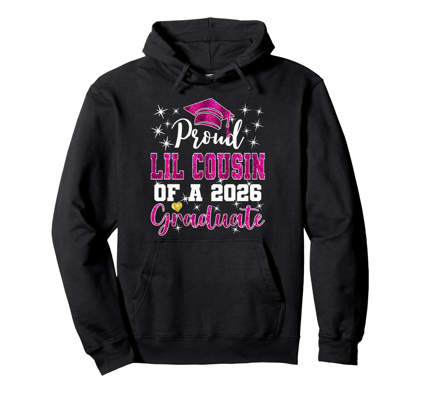 Super Proud Little Cousin 2026 Graduate Hoodie - Minimalist Print Unisex - T-Shirt, Sweatshirt, Hoodie