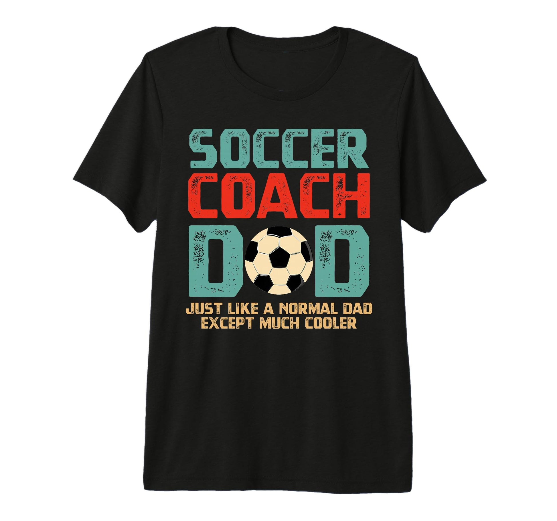 Soccer Coach Dad Tri Blend T-Shirt - Novelty Apparel for Adults - T-Shirt, Sweatshirt, Hoodie