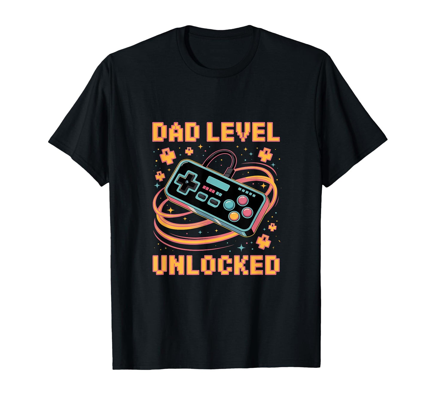 Level Unlocked Controller Game Dad Jokes T-Shirt - Graphic Print Men Women - T-Shirt, Sweatshirt, Hoodie