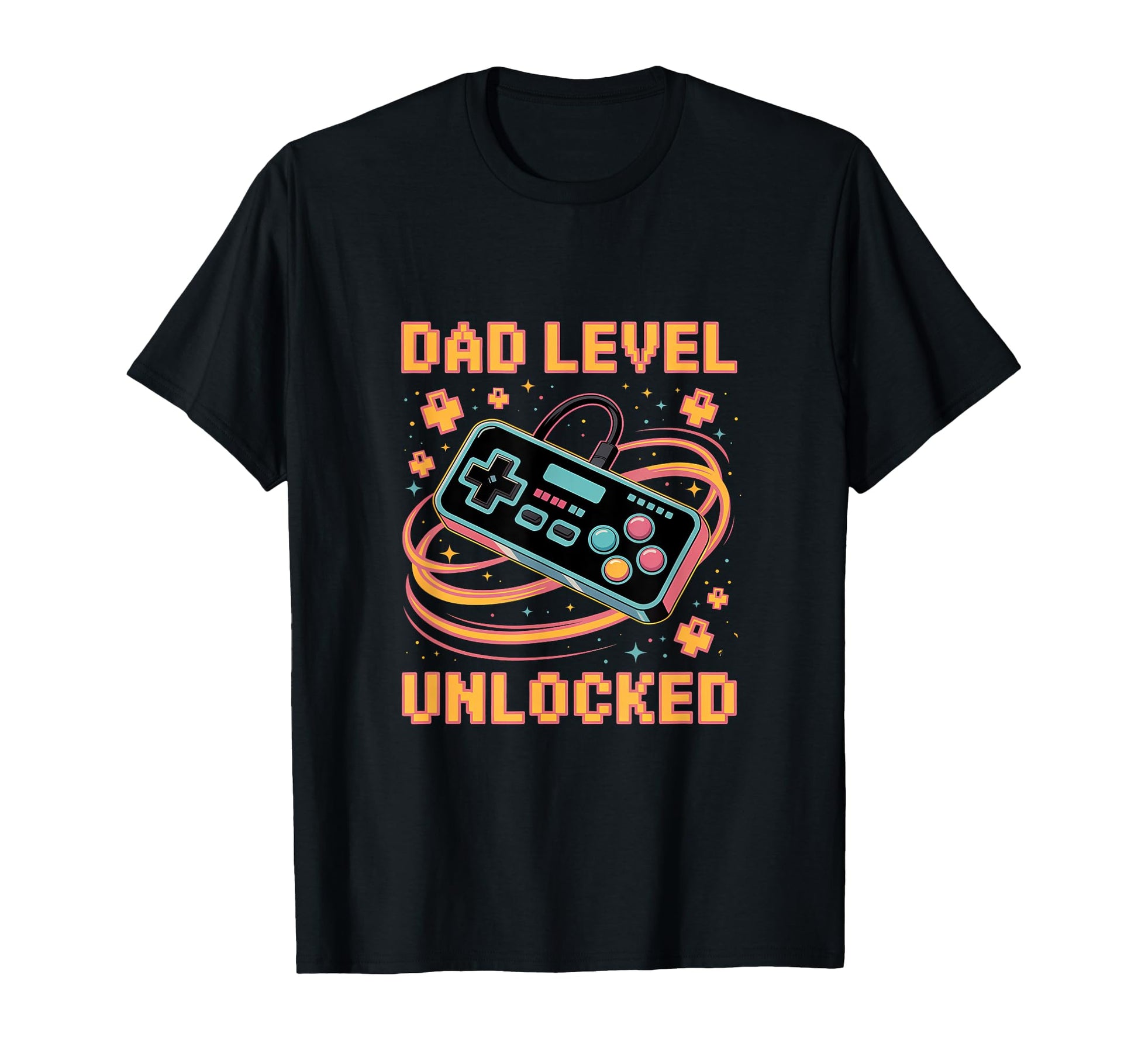 Level Unlocked Controller Game Dad Jokes T-Shirt - Graphic Print Men Women - T-Shirt, Sweatshirt, Hoodie