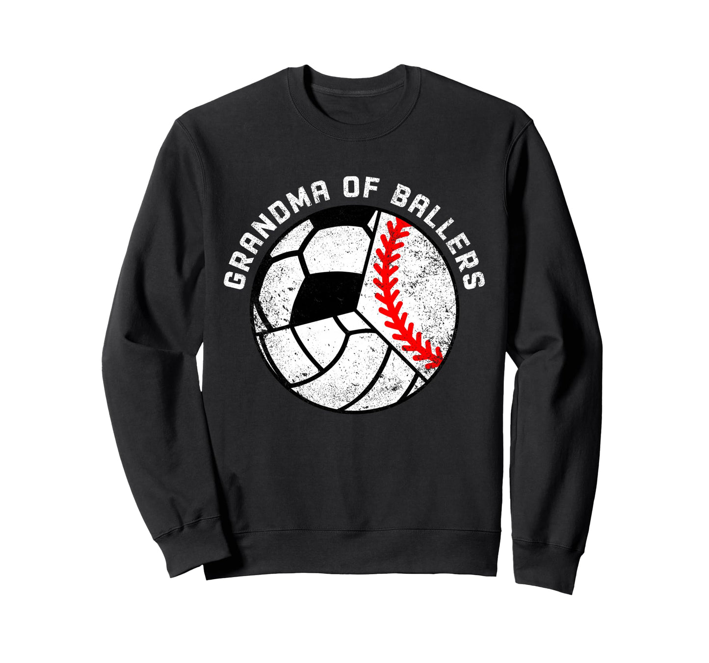 Grandma Ballers Funny Baseball Sweatshirt - Fun Novelty Design for Adults - T-Shirt, Sweatshirt, Hoodie