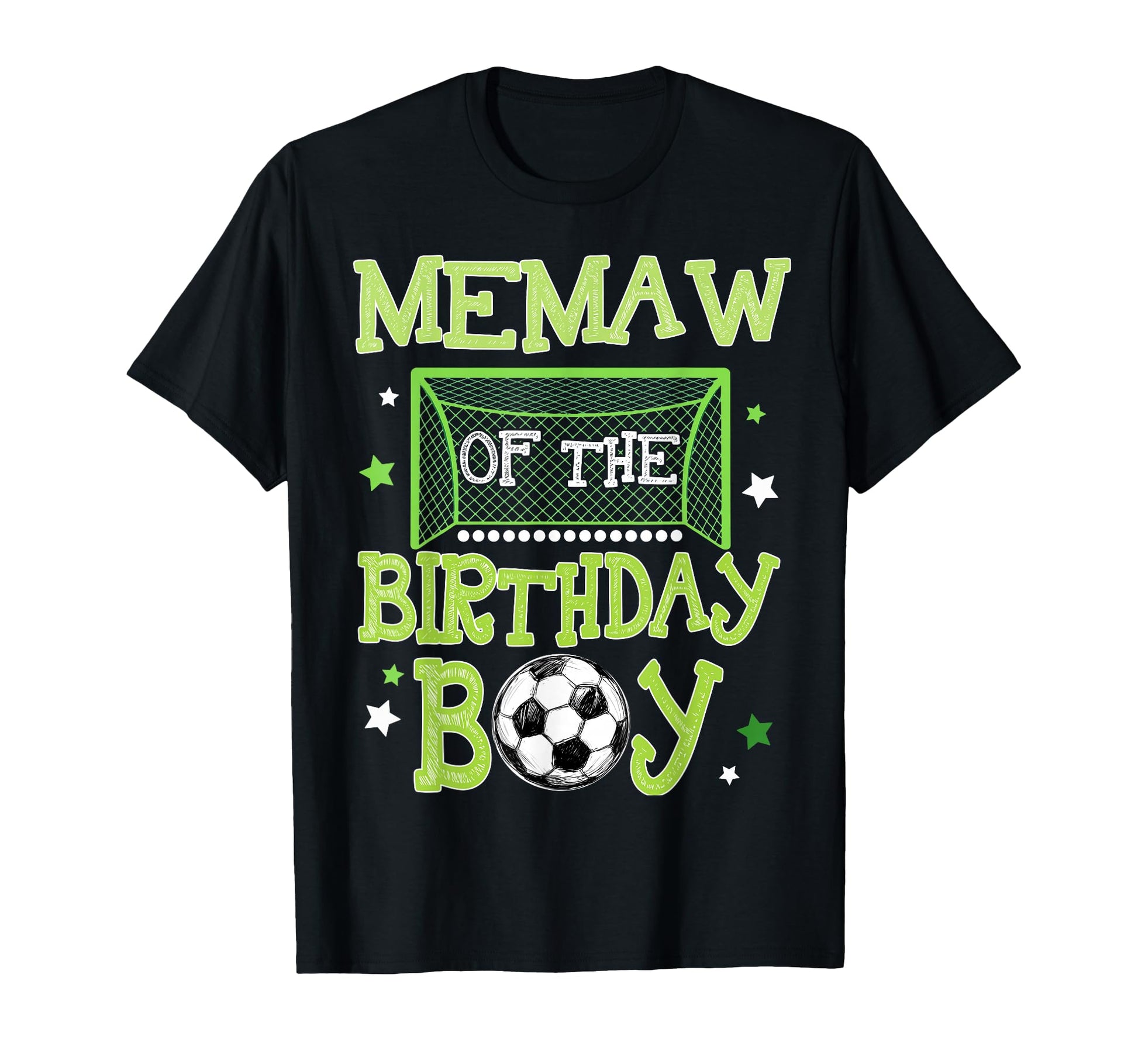 Memaw Birthday Soccer Family Matching T-Shirt - Trendy Graphic Unisex - T-Shirt, Sweatshirt, Hoodie