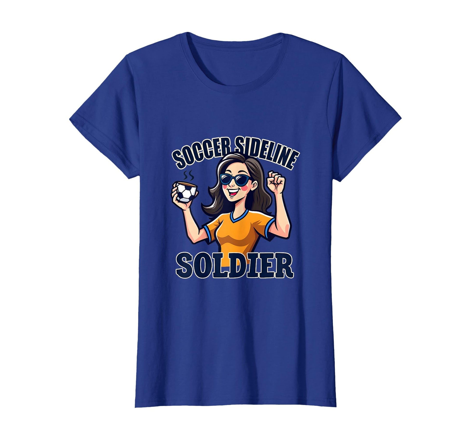 Soccer Sideline Soldier Soccer Mom T-Shirt - Trendy Graphic Men Women - T-Shirt, Sweatshirt, Hoodie