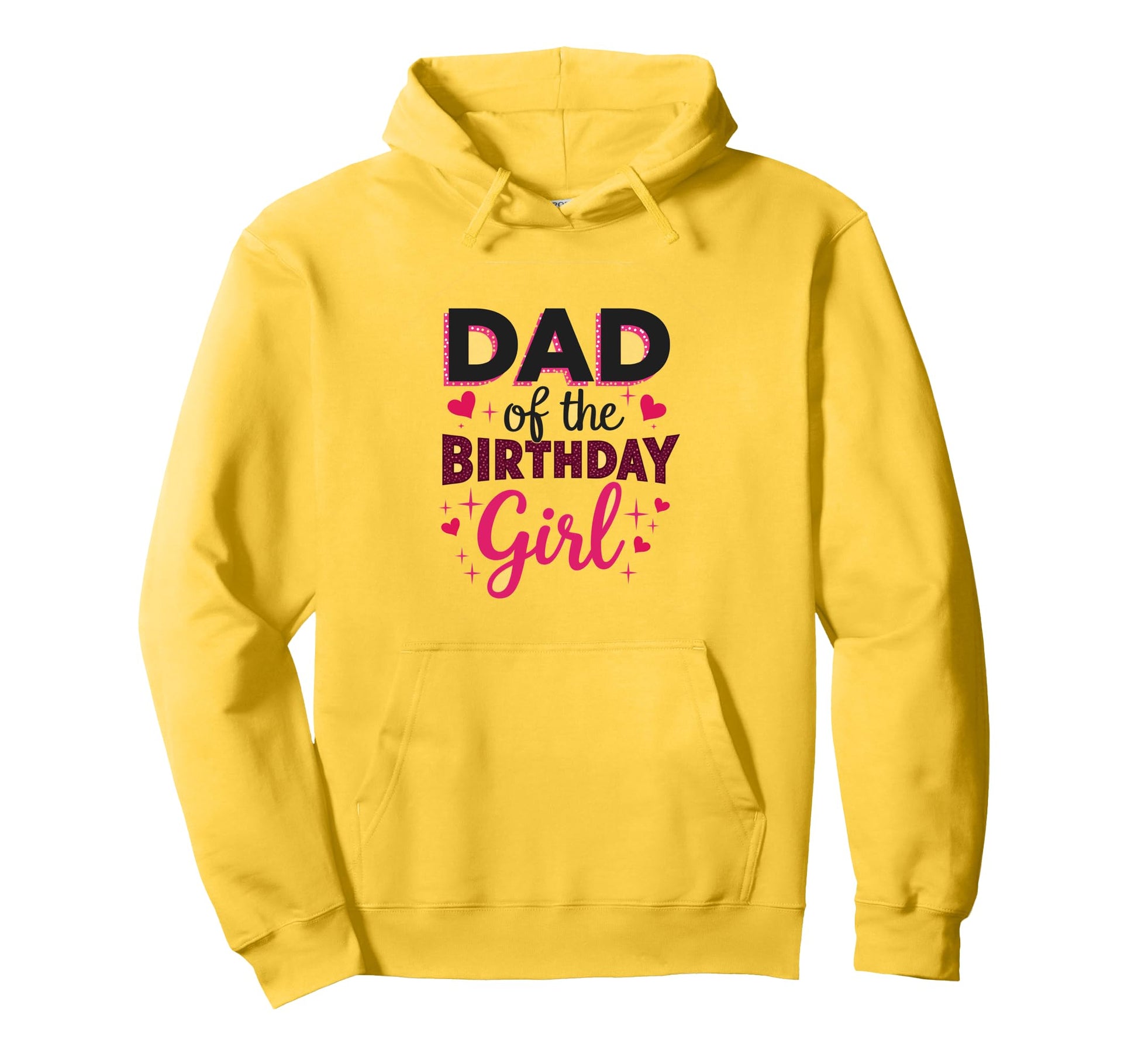 Dad Birthday Hearts Hoodie - Novelty Apparel Unisex - T-Shirt, Sweatshirt, Hoodie