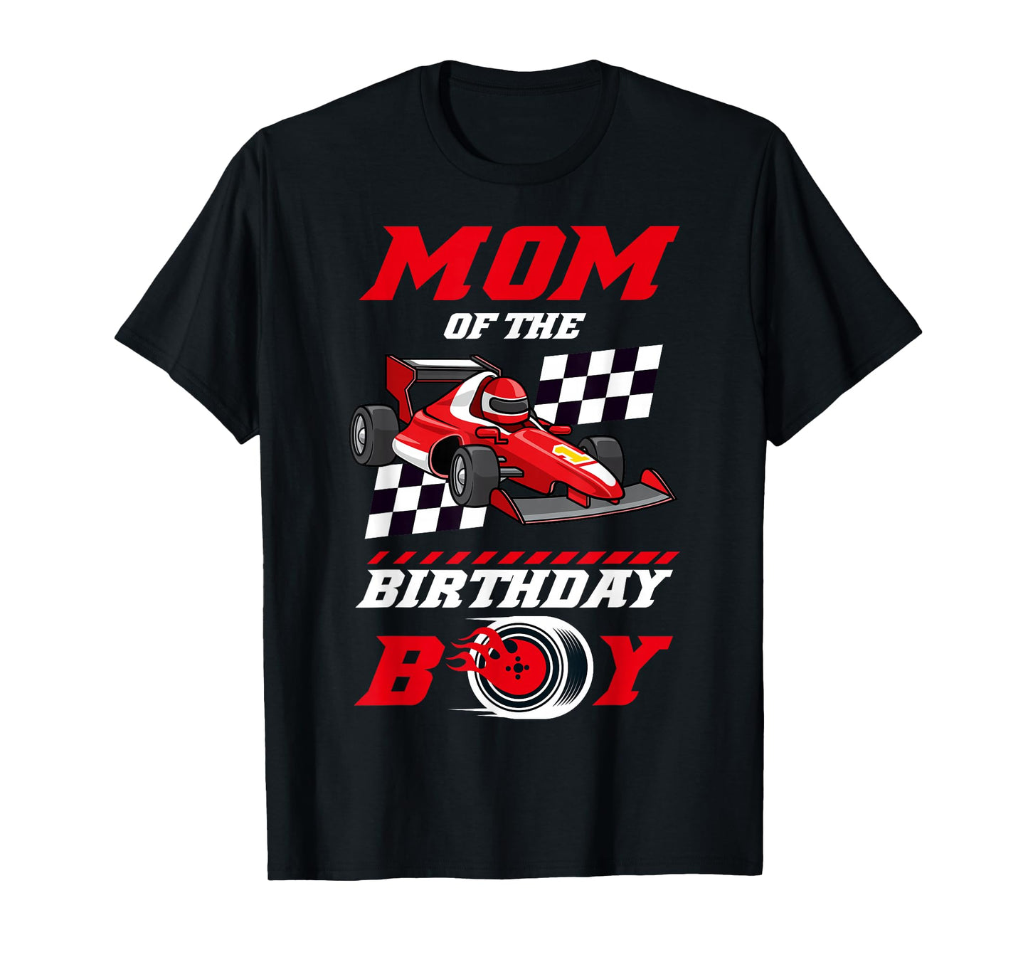 Mom Birthday Pit Crew Race Car T-Shirt - Casual Everyday Wear for Adults - T-Shirt, Sweatshirt, Hoodie