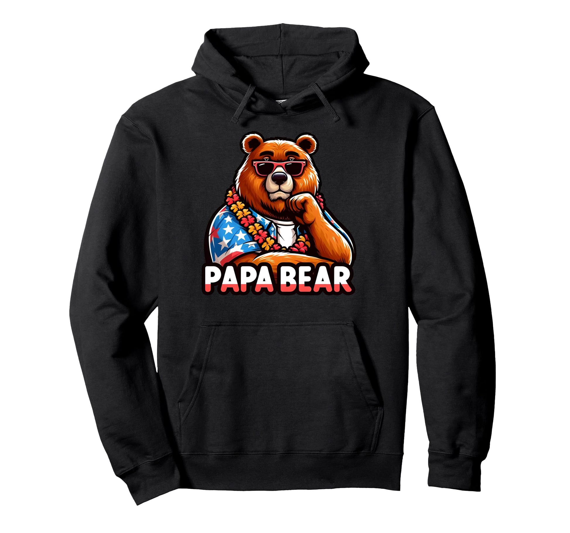 Papa Bear Gifts Funny Birthday Fun Gift Hoodie - Novelty Apparel Men Women - T-Shirt, Sweatshirt, Hoodie