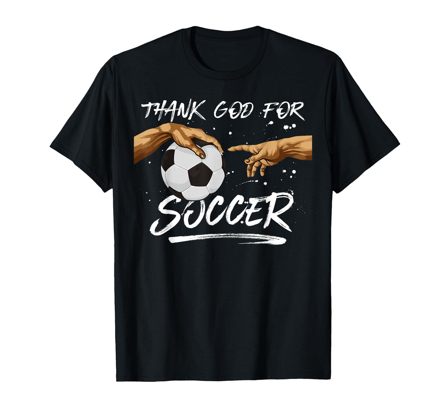Soccer Michelangelo Creation Adam Thank T-Shirt - Custom Art Print Unisex - T-Shirt, Sweatshirt, Hoodie