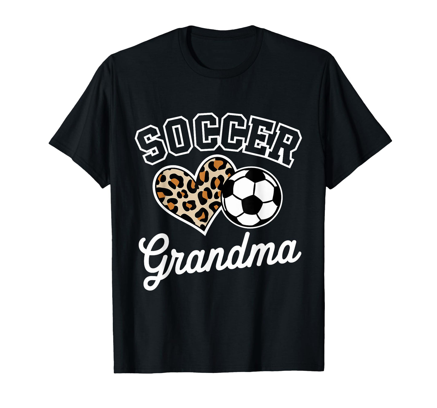 Soccer Grandma Funny Leopard Heart T-Shirt - Aesthetic Graphic Unisex - T-Shirt, Sweatshirt, Hoodie