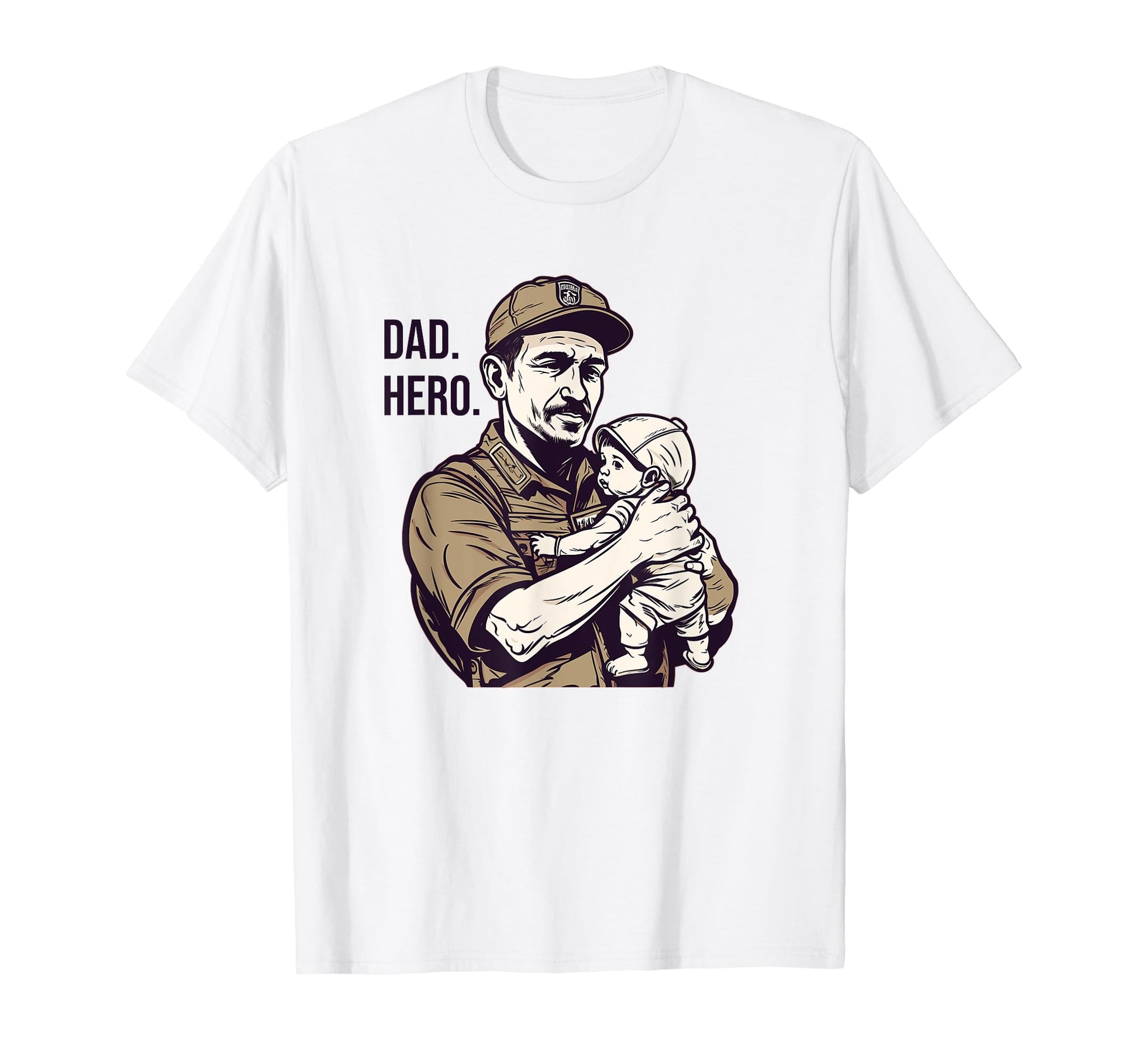 Dad Grandpa Veteran Veterans American T-Shirt - Minimalist Print Men Women - T-Shirt, Sweatshirt, Hoodie